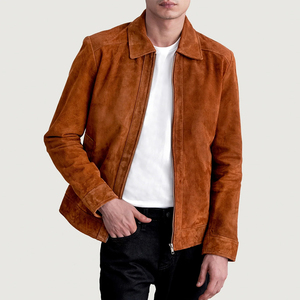 New Design Winter Men <b>Suede</b> <b>Leather</b> <b>Jacket</b> With Zipper Customized Color & Logo High Quality Wholesale Prices <b>Leather</b> <b>Jacket</b> - Product Image 3