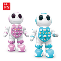 Robot de juguete parlante eléctrico, Robot de juguete educativo con módulo de sonido, con luz, música pequeña