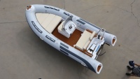 Bateau semi-rigide de luxe 480 16FT, coque en fibre de verre, bateau semi-rigide Hypalon, bateau d'appoint, bateau de pêche, kayak de pêche