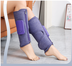 Masseur de jambes et de mollets chauffant électrique à pression d'air sans fil pour soulager l'œdème et la circulation des jambes et des mollets - Product Image 1