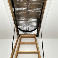 Couverture d'isolation personnalisée pour escalier de grenier R15 – Barrière thermique, imperméable et anti-humidité pour trappe de grenier