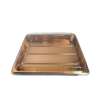 Boîtes à sushi sous vide en plastique PS recyclé JY-3114, barquettes carrées en plastique pour sushi