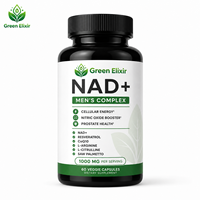 Complexe NAD Plus Haute Puissance pour Hommes 1000mg - Soutien Premium pour l'Énergie Cellulaire et Anti-Âge - Vente en Gros OEM - 60 Capsules Végétales