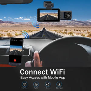 360 enregistreur de stationnement caméra de tableau de bord de voiture avec 4K avant et arrière 1080P enregistreur vidéo écran IPS Type à trois objectifs - Product Image 5