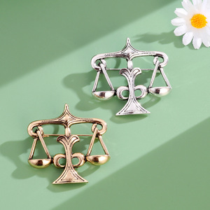 เข็มกลัดความยุติธรรมเข็มกลัดปกเสื้อสุดอินเทรนด์เครื่องประดับแฟชั่นเครื่องประดับสำหรับผู้หญิงของขวัญงานแต่งเข็มกลัดชุบทอง - Product Image 2