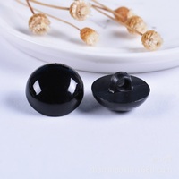 Aksesoris Boneka Kerajinan Tangan Grosir 5mm - 30mm Kancing Plastik Hitam untuk Menjahit Mata Boneka untuk Kerajinan Mainan