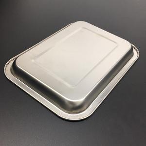 304 acier inoxydable 27x20cm petite taille Mini métal restauration plateau de nourriture pain biscuit plateau de cuisson stockage des aliments affichage plateau de service - Product Image 5