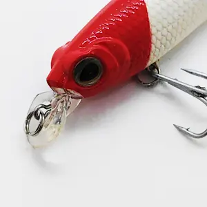 Longtour ojos grandes poco profundos minnow Topwater cebo bajo señuelo trucha señuelo