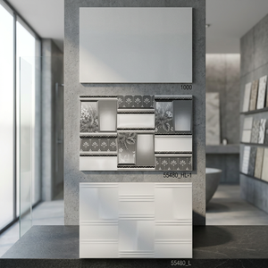 Pure Digital Ceramic <b>Wall</b> Tiles 300x450mm Glossy Glazed Elegant Design <b>for</b> Luxury Interior Decoration - Product Image 2
