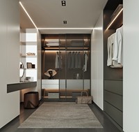 Armoire de chambre à coucher moderne et économique, double dressing, vente directe d'usine en Chine