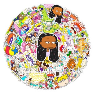 50 autocollants de dessins animés très vendus, imperméables, décoratifs, pour skateboard, bagages, ordinateur portable, animation <span class=keywords><strong>Rugrats</strong></span> Go Wild - Product Image 5