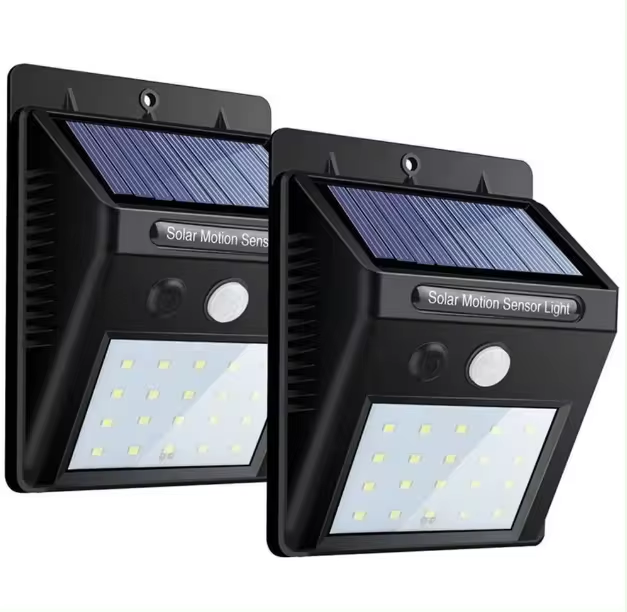 20 LED Solar Lights Outdoor Waterproof Solar Powered Motion Activated Sensor Light Wireless Security Lights Outside Wall Lamp