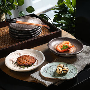 จานเซรามิกแบบดั้งเดิมของญี่ปุ่น ปลอดสารพิษ สไตล์ญี่ปุ่น-ดัตช์ สำหรับร้านอาหาร ซูชิบาร์ อิซากายะ และบุฟเฟ่ต์ - Product Image 4