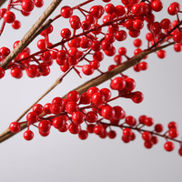 Bruiloft Rood fruit Kunstmatige tak Enkel kerstfruit Geluksfruit Schuimfruit Fortuinfruit Kunstmatig fruit Graanbloem