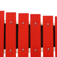 Glockenspiel Xylophone Percussion Wholesale Musical Instrument 8 Key Metallophone Set Red YONGXIN