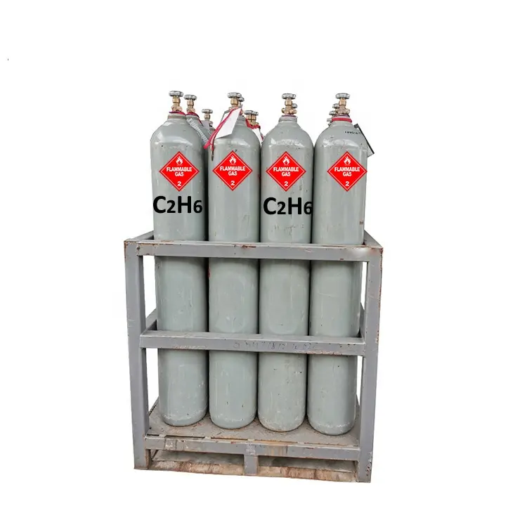 Gaz réfrigérant Pureté de qualité industrielle 99.5 R170 Réfrigérant C2H6 Prix du gaz d'éthane