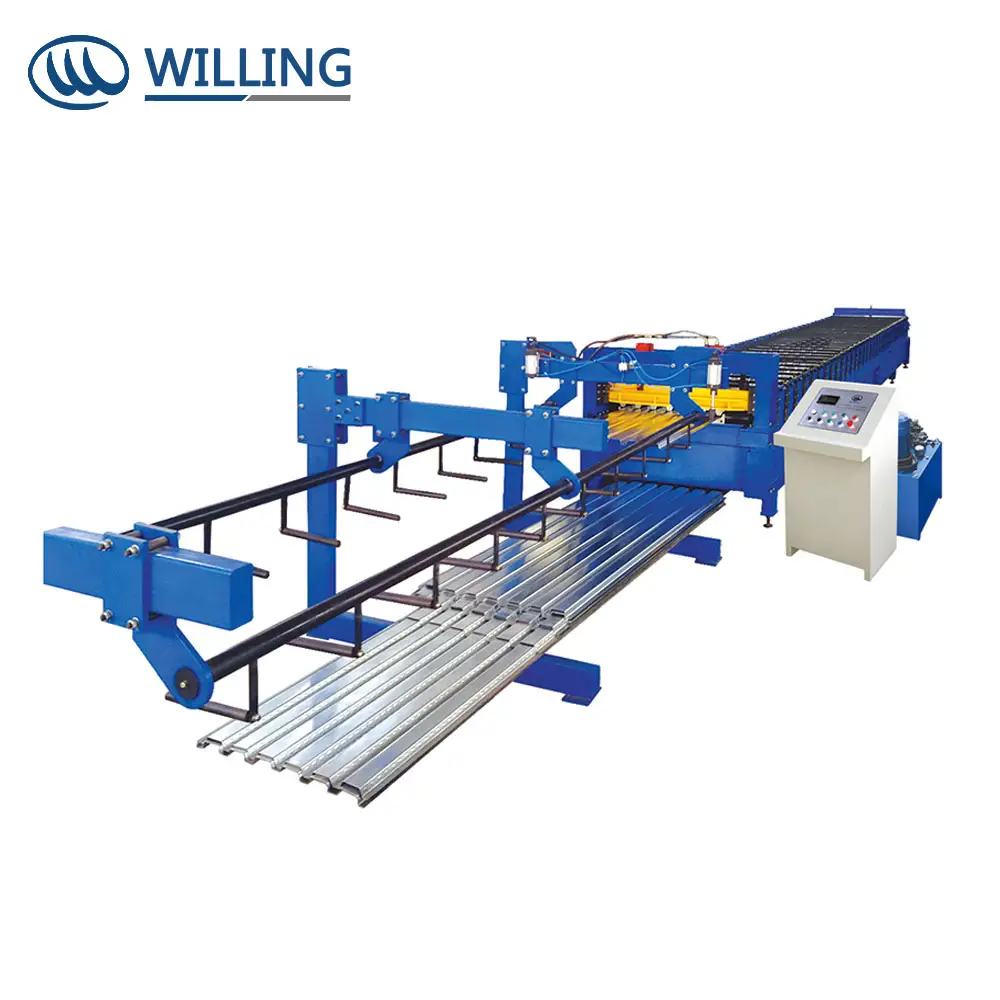 Metal Deck Roll Forming Machine Full Automatic Galvanized Steel Structure Floor Deck Roll Forming Making Machine
