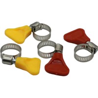 Abrazadera de manguera tipo mariposa americana de acero inoxidable 201 para radiador automotriz, banda de sujeción manual, venta al por mayor