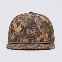 Casquette Snapback à Visière Plate, Camouflage Feuille de Chêne Marron, Patch PVC Imperméable, Cordon, 5 Panneaux, Perforations Laser, pour Golf et Chasse, Homme Femme