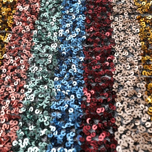 Zuhair-tela de poliéster con lentejuelas bordadas, tela de <span class=keywords><strong>murad</strong></span> plateado y holográfica, lentejuelas elásticas de alta calidad - Product Image 5
