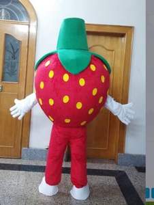 Детские костюмы с фруктами, Красный Клубничный костюм для косплея, распродажа - Product Image 4