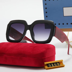 แว่นกันแดดแบรนด์วินเทจ แว่นกันแดดพลาสติกผู้ชาย 2024 แว่นตาดีไซเนอร์ แว่นกันแดดแบรนด์หรู ผู้หญิง แฟชั่น สีดำ ทรงเรโทร - Product Image 3