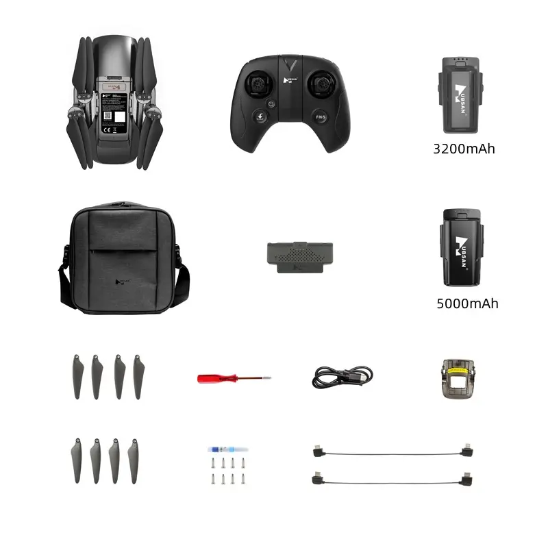 Hubsan Offical BLACKHAWK1 RC Drone Combo Bag versione GPS 1/2.6 pollici CMOS 4K/30FPS Gimbal a 3 assi 9KM FPV digital rc quadcopter