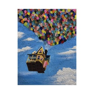 Up Movie Inspired Hand Painted Oil Painting Cartoon Abstract Art 3D Effect Wall Decor For Living Room Or Childrens Room - Product Image 5