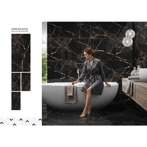 Baldosas de porcelana de alto brillo Contessa Cobalt 600x1200mm para pisos y paredes - Product Image 3