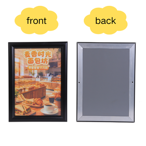 Marco de Exhibición de Aluminio Anodizado Plateado de 25 mm con Apertura Rápida para Señalización Comercial y Uso de Información - Product Image 4