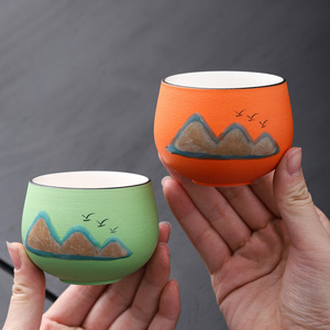 ชุดถ้วยชาเซรามิกสไตล์จีน ดีไซน์กังฟู กล่องของขวัญสำหรับธุรกิจ พร้อมพิมพ์โลโก้ - Product Image 4