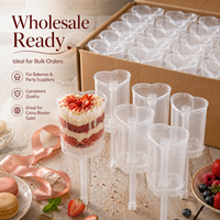 Hot Food-Grade Push Mould für Party Show Dekorationen Pudding Maker Kunststoff Kuchen Shooter Kuchen Werkzeuge