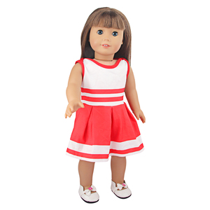 MSYO Red Passionate Cheerleading <strong>Gymnastics</strong> Dress Passionate <strong>Doll</strong> Clothes Fit 18 Inch <strong>Doll</strong> - Product Image 4