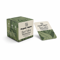 Boîte cadeau pliante personnalisée en carton avec impression feuille verte, finition mate, OEM ODM, pour emballage cosmétique, soins de la peau, produits bio, avec carte