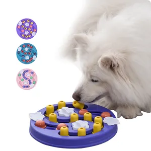 Hot Selling difficult slow eating training intelligence slow feeder pet dog food feeding puzzle toy for small dogs