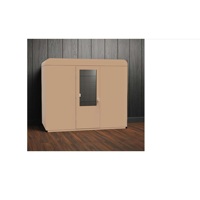 Cabina Acústica XL Moderna de Excelente Calidad para Oficina, Cabina Insonorizada para Privacidad, Ideal para Reuniones, Trabajo Concentrado y Videoconferencias en Edificios de Oficinas