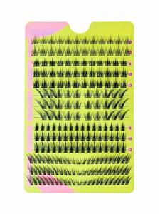 Extensions de cils russes volumineuses de 9 à 14 mm, bouclées et moelleuses, en grappes individuelles, pour greffe professionnelle par les techniciennes en cils - Product Image 5