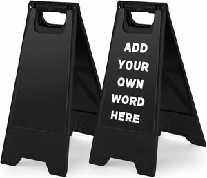 Cartello di segnalazione leggero a forma di A con maniglia per il trasporto per un rapido dispiegamento - Product Image 1