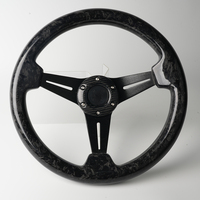 Volant de direction automobile en carbone forgé à 3 branches, performance drift, universel 6 trous, prix direct usine, commandes en gros