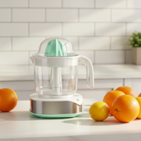 SHANGKAI Elektrische Citruspers 1,2L Capaciteit 2 Kegels Tweerichtingsdraai Waterdicht Spaans Huishoudelijk Citrusvruchtenpersapparaat