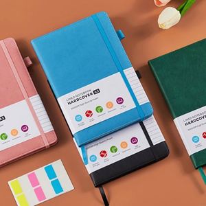 Hardcover A5 <b>Lined</b> Leather Journal <b>Notebook</b> 160 Pages with Customized Logo BSCI Certified for Writing Women and Men - Product Image 3