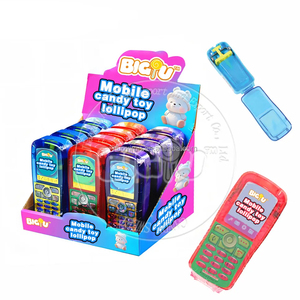 Bán Buôn Sán Đầu Điện Thoại Di Động Hình Dạng Nhựa Cứng Lollipop Kẹo Đồ Chơi Trái Cây Có Hương Vị Chai Bao Bì Đồ Chơi Các Nhà Sản Xuất - Product Image 1