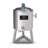 Machine de Pasteurisation de Jus, Miel, Lait et Bière 30L/50L/75L/100L en Acier Inoxydable 304 pour le Traitement des Œufs