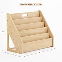 Boîte de rangement de bureau en bois durable et éco-responsable à un seul niveau avec support pour téléphone portable et étagère d'organisation pour la maison ou le bureau moderne