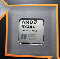 Pour processeur AMD Ryzen 5 9600X, neuf en boîte, processeur de bureau d'occasion, 6C12T AM5 65W Zen5, puce d'ordinateur de jeu