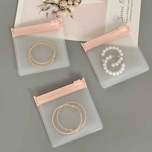 Logotipo personalizado Regalo Pulsera Collar Joyería Embalaje Pvc Cremallera Bolsa Mini Ziplock Bolsa - Product Image 1