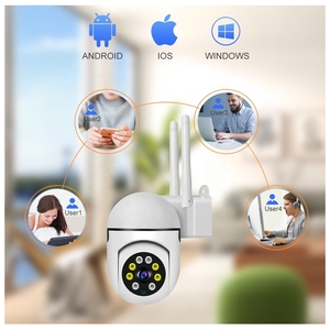 Cámara CCTV de seguridad para el hogar V380, cámara inalámbrica WIFI de Audio bidireccional con seguimiento automático humano de 360 grados - Product Image 2