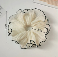 Mignon tissu dentelle ondulé floqué cheveux cercle boule gros intestin forêt tête cravate cheveux accessoires pour enfants