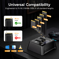 MAIWO M.2 NVMe Dual Disk Solid State SSD Hard Disk Copy Machine Antarmuka Tipe-C USB3.2 Basis Transfer Kecepatan Tinggi untuk Laptop PC