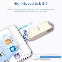 Nouvelle clé USB en métal pour PC et smartphones, stockage haute vitesse extensible 1 To/512 Go pour le transfert de données